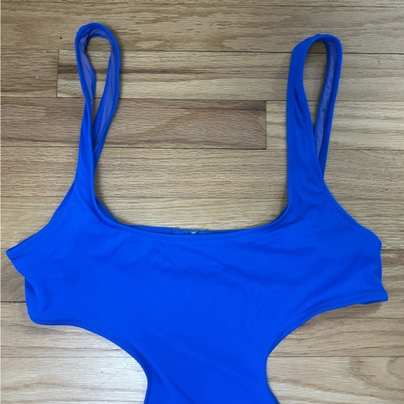 NWT Solid & Striped The Sarah Ribbed Azure Blue One Piece Bathing Suit Size XL - Picture 4 of 15